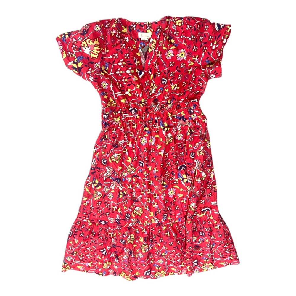 Red Floral Tiered Maxi Dress - Women - Picture 4 of 6
